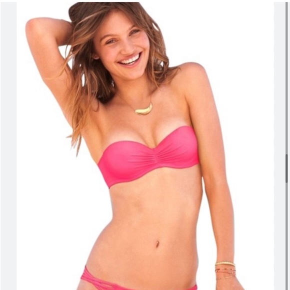 Victoria’s Secret neon pink flirt bandeau 36C bikini top - Picture 6 of 6